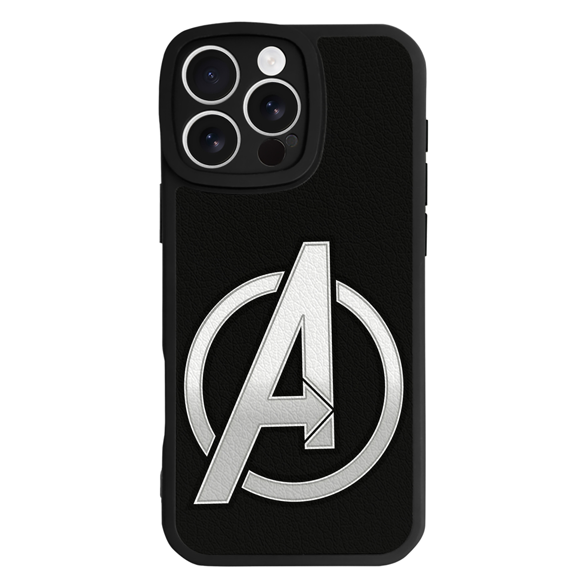 （画像用） アベンジャーズ The Avengers 【iPhone 16シリーズ対応】シリコンスマホケース（レザー調） 材質：シリコン
